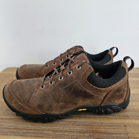 TIMBERLAND Men's Brown Earthkeepers Gorham Low Waterproof Oxford Shoes - Picture 5 of 11